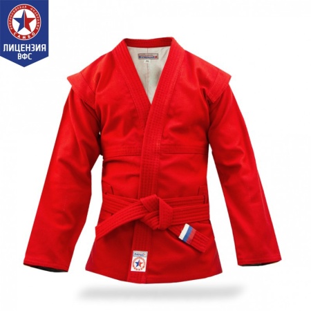 Купить Куртка для самбо "Атака" ВФС (подкладка, пояс)  р 36-48 в Марксе 