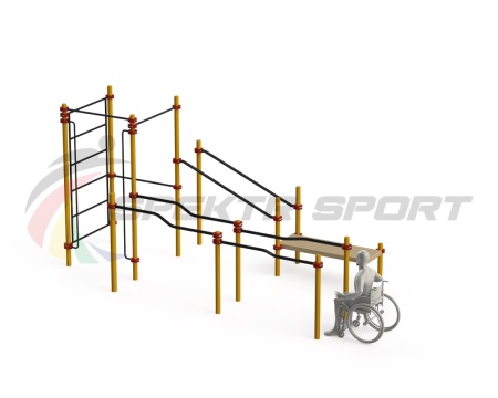 Купить Спортивный комплекс для инвалидов-колясочников WRK-D16_76mm в Марксе 