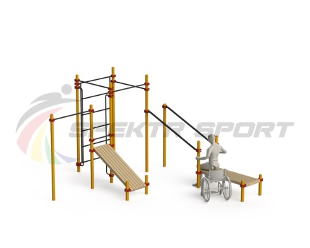 Купить Спортивный комплекс для инвалидов-колясочников WRK-D20_76mm в Марксе 